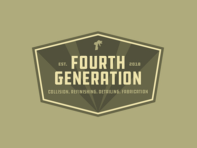 Fourth Generation Collision Repair design logo