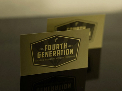 Fourth Gen Business Cards business cards design logo