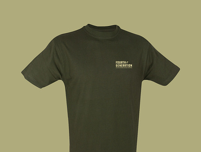 Fourth Gen T Mockup branding design t shirt design
