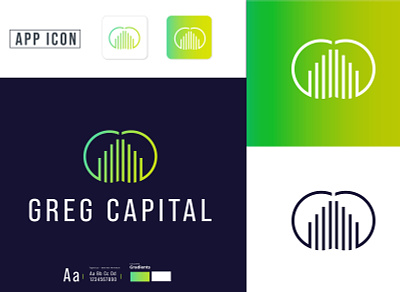 GREG Capital Logo Design agency brand company design idendity logo logo deisgn logo design minimal vector