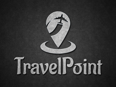 Travel Agency Logo location logo minimal plane point travel travel agency vector