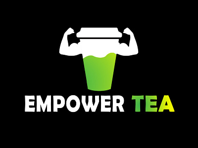 Green Tea Brand Logo brand drinks empower green healthy logo product simple tea