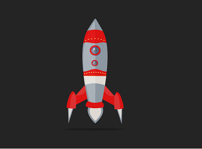Rocket Vector branding design illustration logo minimal vector