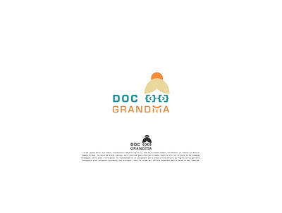 Doc Grandma logo design flat logo vector