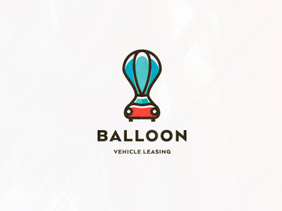 Balloon vechile baloon design icon logo