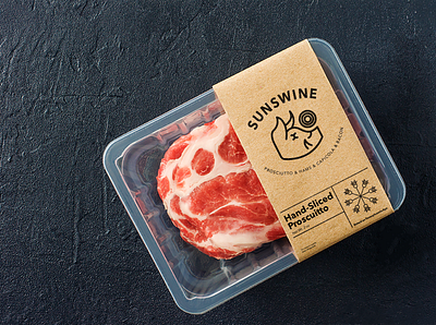 Packaging for Sunswine Pork Products branding graphic design