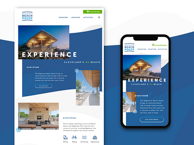 Edgewater Beach House Website Concept