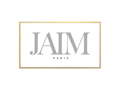 Jaim Paris Concept branding fashion gold identity logo paris