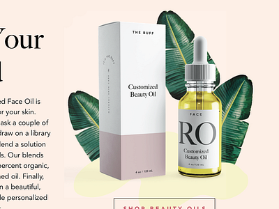 The Buff Beauty Oils E-Guide beauty branding e book editorial design graphic design