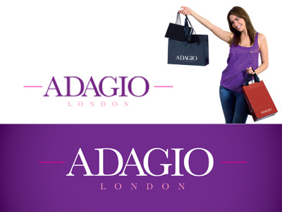 Adagio Logo artwork branding design graphic design logo