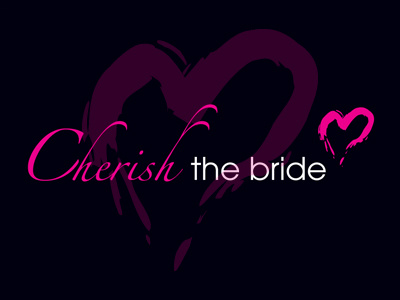 Cherish The Bride Logo artwork branding design illustration logo
