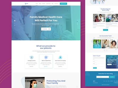 Family Health Landing page