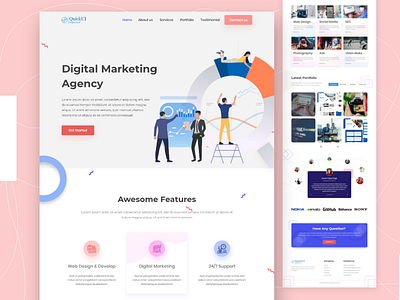 Digital Agency Landing page