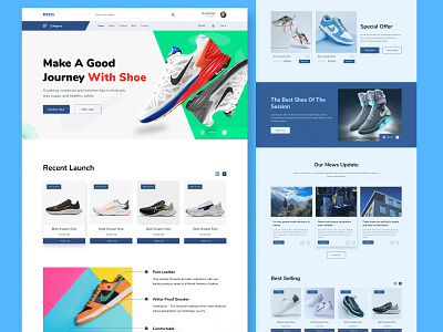 Shoe E-commerce Landing page