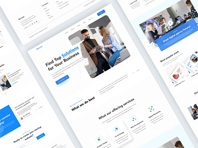 Business Solutions Agency Landing Page Design