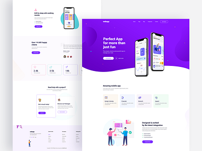 App Landing app app concept app design app landing app landing page app landing template interface landing page ui ux web