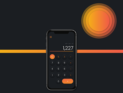 Daily UI Challenge: 004 calculator dailyui dailyui004 iphone mobile visualdesign