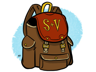 Adventurer's Kit backpack dd illustration pathfinder tabletop