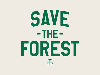 Save The Forest apparel broken forest collective clothing logotype save the forest t shirt typography