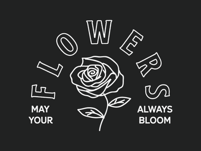 May Your Flowers Always Bloom apparel broken forest design flower t shirt tee typography