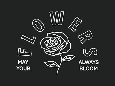May Your Flowers Always Bloom apparel broken forest design flower t shirt tee typography
