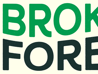 The Green Wave apparel branding broken forest collective identity logo logotype typography