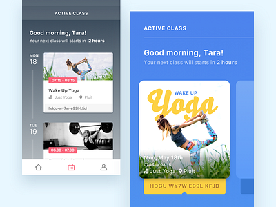 Fitness App Exploration app app ui card fitness list mobile timeline ui