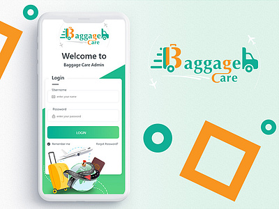 BaggageCare app design ui ux