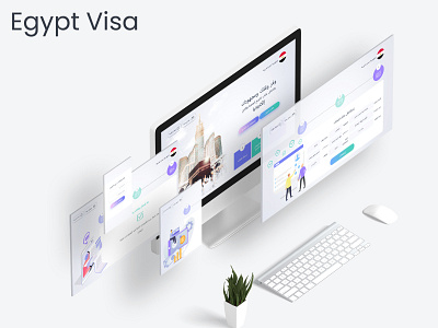 Egypt Visa design ui ux web