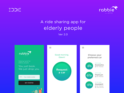 Rabbie - Ride booking app(UI/UX)