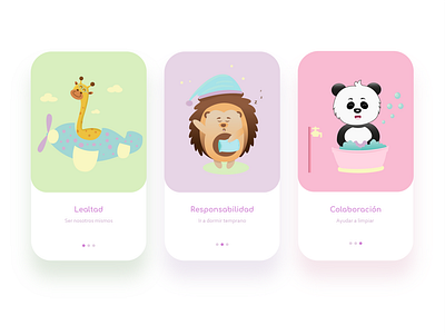 Onboarding Screen Design Childrens aplication app design characterdesign children creativity design flat illustration flatdesign illustration illustration art inspiration onboarding ui ui ux vector