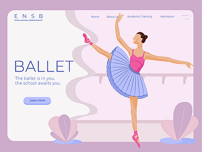 Ballet ballet design illustraion illustration art ui ux vector web work