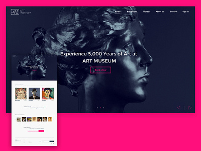 ArtMuseum figmadesign logo ui web design website design