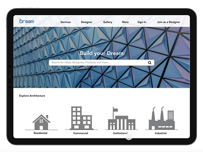 BREAM Product Page 3d animation app design architechture ipad app