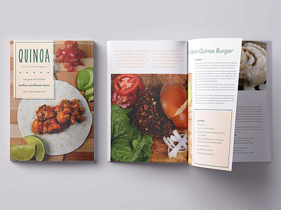 Quinoa | Vegan Lifestyle Magazine branding layout design magazine design photography style guide