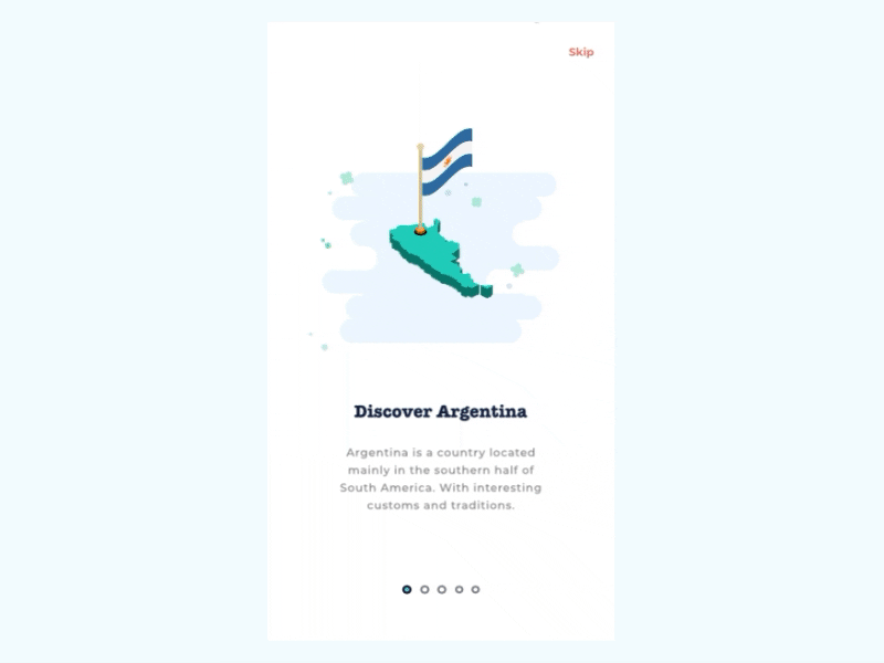 Discover Argentina animation app design argentina asado culture design fútbol mate minimal tradition typography ui ux vector