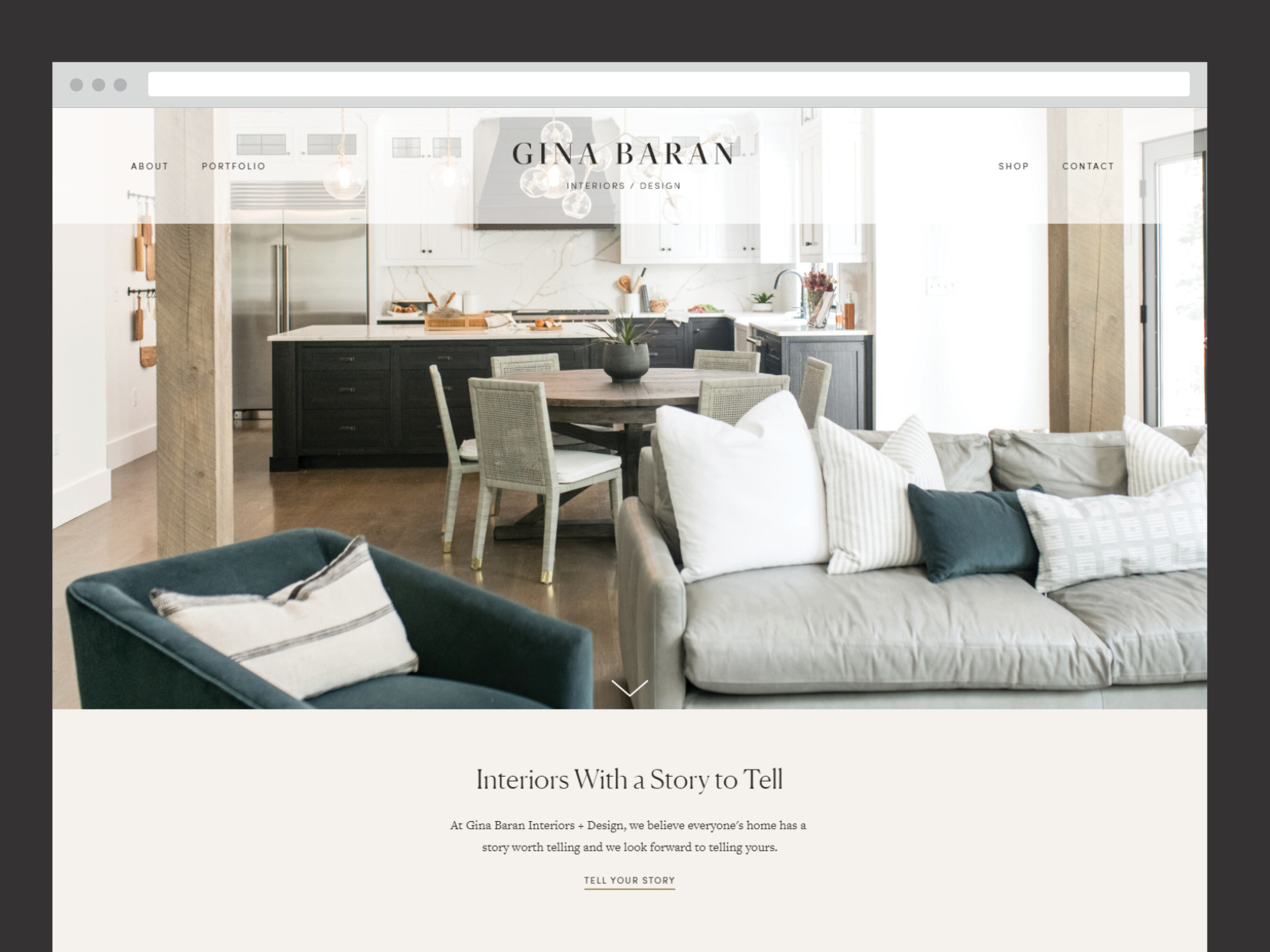 Gina Baran Interiors + Design by Amanda Tripodi Sather on Dribbble