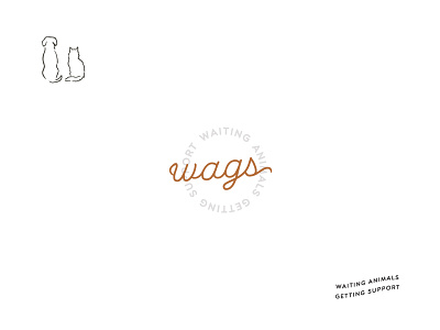 WAGS animal rescue brand design brand identity brand marks branding classic clean design graphic design illustration logo simple design sub marks typography wip