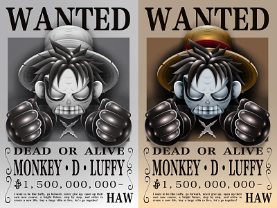 One Piece Monkey D Luffy 3d bounty cool illustration jump luffy one piece ui