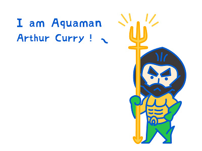 Aquaman aquaman arthur dc funny hero illustration movie