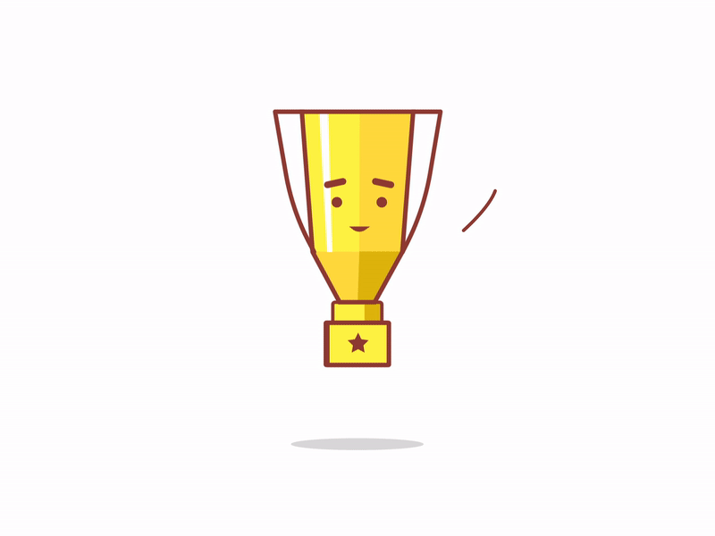 Small Victory adobe illustrator after effects animation gold motion graphics success vector victory website illustration winner winner cup