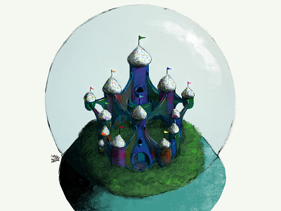 The all colors castle | El castillo de todos los colores design digital art illustration