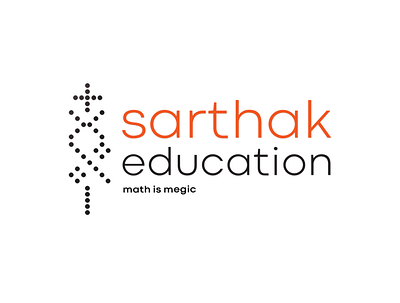 Sarthak Education brand and identity branding design illustration logo logo design typography vector