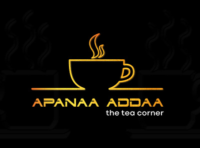 Apanaa Addaa - The Tea Corner app icon design brand and identity branding illustration logo logo design typography ui ux vector