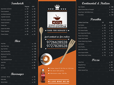 Geeta's Kitchen Menu Brochure banner design brochure design brochure mockup brochure template busines card flyers logo design logo design branding