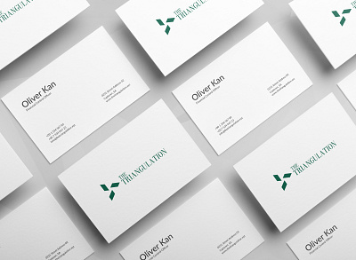 The Triangulation - Business card abstract brand identity business card design classic classy designer flat design geometric logo logo design minimal mockup print design simple stationery design