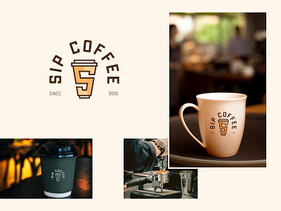 coffee shop logo design and branding