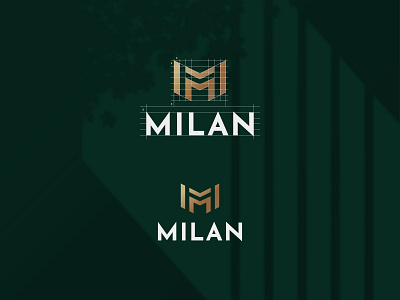 Milan logo design bold logo brand identity branding clothing brand clothing logo flatlogo geometric logodesign m letter logo m logo minimalist logo monogram simple logo streetwear logo typography urban logo
