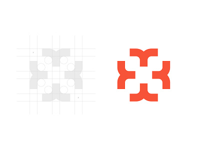 Symmetrical logo design