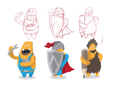 Minimal Characters characters graphics design illustration